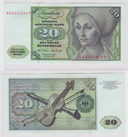 T148183 Banknote 20 DM Deutsche Mark Ro. 271b Schein 2.Jan. 1970 KN GE 8351918 P - 20 Deutsche Mark