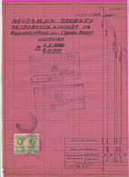 259122 / Bulgaria 1947 - 10+10 (1945) Leva , Revenue Fiscaux  , Water Supply Plan For The Village Of Gorni Lozen Sofia - Other Plans