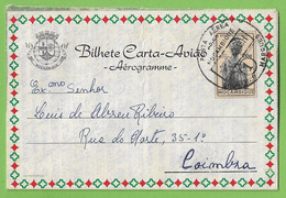 História Postal - Filatelia - Aerograma - Aérogramme - Stamps - Timbres - Philately Lourenço Marques Moçambique Portugal - Used Stamps