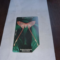 Sierra Leone-eustera Brachyura-urmet Patemt-butterfly-(200units)-used Cards+1 Prepiad Free - Papillons