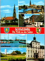 6144 - Deutschland - Schleswig , Die Perle An Der Schlei , Holm Mit Dom , Norderholm , Schloß Gottorf - Gelaufen 1996 - Schleswig