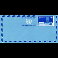 UN-NEW YORK 1975 - Aerogramme-Headquarters - Lettres & Documents