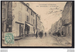 CPA 63 Maringues La Grande Rue - Maringues