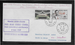 France 1er Vols - Enveloppe - TB - First Flight Covers