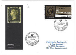 Luxembourg 2015 Timbre Stamp Briefmarke Penny Black - Briefe U. Dokumente