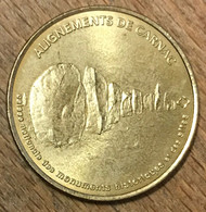 56 ALLIGNEMENT DE CARNAC MDP 2000 MÉDAILLE SOUVENIR MONNAIE DE PARIS JETON TOURISTIQUE MEDALS COINS TOKENS - 2000