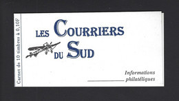 CARNET PRIVE MARIANNE DE BRIAT LES COURRIERS DU SUD THEME AVIATION - Autres & Non Classés