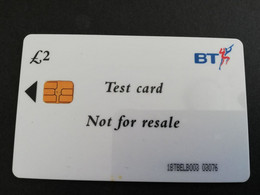 GREAT BRETAGNE  CHIPCARDS / TEST  BT  CARD 2 POUND   PERFECT  CONDITION      **4795** - BT Generale