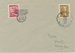ÖSTERREICH SONDERSTEMPEL 1946 Jahrestag Der Sowjetischen Besetzung Wien1 13.4.46 - Frankeermachines (EMA)