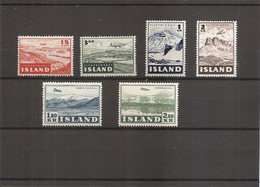 Islande ( Lot De 6 Timbres Différents XXX -MNH- De PA ) - Luftpost