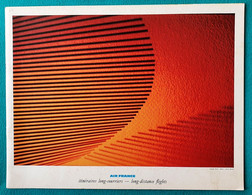 Brochure Air France - Itinéraires Longs Courriers - Années 1960 - Magazines Inflight