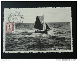 Carte Maximum, Maximum Card, Bateau Voilier Sailing Ship Timbre Anti-tuberculose 1956 Belgique Belgium - 1951-1960