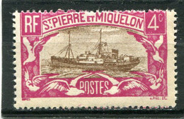 SAINT-PIERRE ET MIQUELON  N°  138 *  (Y&T)   (Charnière) - Unused Stamps