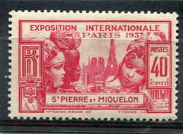 SAINT-PIERRE ET MIQUELON  N°  162 *  (Y&T)   ( Infime Trace De Charnière) - Unused Stamps