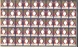 Christmas Seals.   1958   MNH** - Full Sheets & Multiples