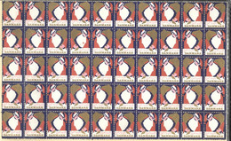 Christmas Seals.   1958   MNH** - Feuilles Complètes Et Multiples