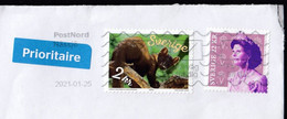 Sweden 2021  / Forest Animals, Kinkajou, 2018 / Queen Silvia, 2020 - Lettres & Documents