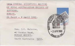 Australia PM 747 1981 RACS 54th General Scientific Meeting,pictorial Postmark - Postmark Collection