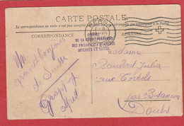 Carte En Franchise - Service De La Correspondance Des Prisonniers De Guerre Internés En Suisse - Bern 1916 - Franchise