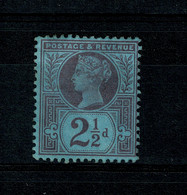 Ref 1469 - GB Victoria 1887-1890 Jubilee 2 1/2d Deep Purple On Blue ? - Mint Stamp SG 201? - Neufs