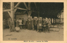 91 Milly Interieur Des Halles - Milly La Foret