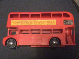 BUS LONDON TRANSPORT Double Decker Bus  TOY BUS  Romex Industries  EX TRI-ÀNG  Made In Great Britain  ANNEE 1950 - Vrachtwagens, Bus En Werken