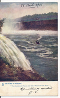 CPA USA The Falls Of Niagara The American Falls And The Maid Of The Mist Raphaël TUCK Série 586 - Fall River