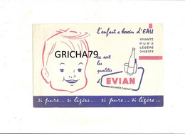 BUVARD - EAU EVIAN - L ENFANT A BESOIN D EAU - Kids