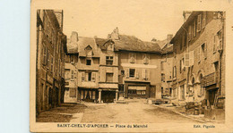 St Chely D'apcher * La Place Du Marché * Commerce Magasin - Saint Chely D'Apcher