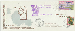 FRENCH POLYNESIA 1961 FF PAPEETE Tahiti, FRENCH POLYNESIA - HONOLULU HAWAII - Cartas & Documentos