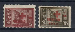 Egeo1945- Pro Croce Rossa  (Sass.132/33) -  **MNH /VF - Egée (Duitse Bezetting)