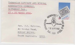 Australia PM 753 1981 Tasmanian Lapidary And Mineral Gemboree,pictorial Postmark - Postmark Collection