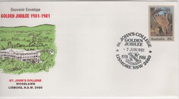 Australia PM 767 1981 St John's College Golden Jubilee,Numbat,souvenir Cover Dated 7 June 1981 - Postmark Collection