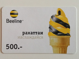 KAZAKHSTAN..   PHONECARD.. K-MOBILE..BEELINE..500 - Lebensmittel