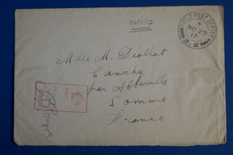 K22 AUSTRALIE BELLE LETTRE CENSUREE ASSEZ RARE 1917 FIELD POST POUR CANCHY PAR ABBEVILLE+ AFFRANCHISSEMENT INTERESSANT - Bolli E Annullamenti