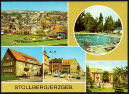 E8546 - TOP Stollberg Freibad Kulturhaus Haus Der Gewerkschaft - Bild Und Heimat Reichenbach - Stollberg (Erzgeb.)