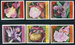 BULGARIA 1986 Orchids Imperforate MNH / **.  Michel 3441-46B - Gebraucht