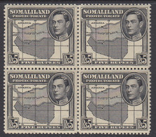 Somaliland Protectorate, Scott 95 (SG 104), MNH Block Of Four - Somalilandia (Protectorado ...-1959)