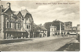 MARKET PLACE AND TUFTON ARMS HOTEL - APPLEBY - CUMBRIA - POSTALLY USED 1904 - Appleby-in-Westmorland