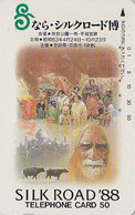 TC JAPON / 110-011 - Série ROUTE DE LA SOIE 1988 - SILK ROAD CHINA Rel - INDE Taureau Bull - INDIA JAPAN Phonecard - 88 - Cultural