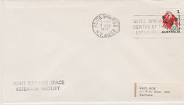 N°1229 N -lettre (cover) Joint Defence Space Research Facility - Oceanía