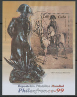 KUBA 1999, International Stamp Exhibition PHILEXFRANCE 99 In Paris - Emperor Napoleon - Blocs-feuillets