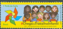 BRAZIL 2021 -  CHILD LABOUR - INTERNATIONAL YEAR FOR ITS  ELIMINATION  - MINT - Unused Stamps