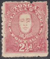 Tonga 1895 MH Sc #30 2 1/2p King George II - Tonga (...-1970)