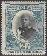 Tonga 1897-1934 MH Sc #42 2 1/2p King George II - Tonga (...-1970)