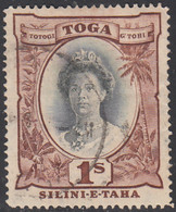 Tonga 1942 Used Sc #79 1sh Queen Salote - Tonga (...-1970)
