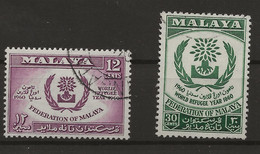 Malaysia - Federation Of Malaysia, 1960, SG  15 - 16, Complete Set, Used - Fédération De Malaya