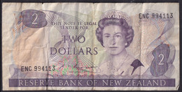 New Zealand ND (1985) $2 Banknote EJE 768575 Sign. Russell - Nuova Zelanda