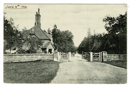 Ref 1471 - 1904 Postcard - The Gates & Lodge - Harlestone Firs Northampton - Northamptonshire