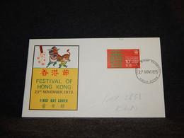 Hong Kong 1973 Festival Stamp Cover__(82) - Briefe U. Dokumente